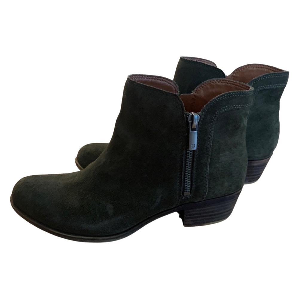 Lucky Brand Ankle Booties - Dark Green
